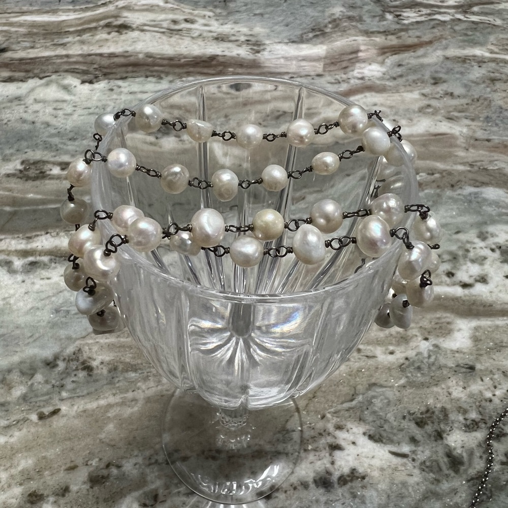 Silpada Freshwater pearl 925 necklace